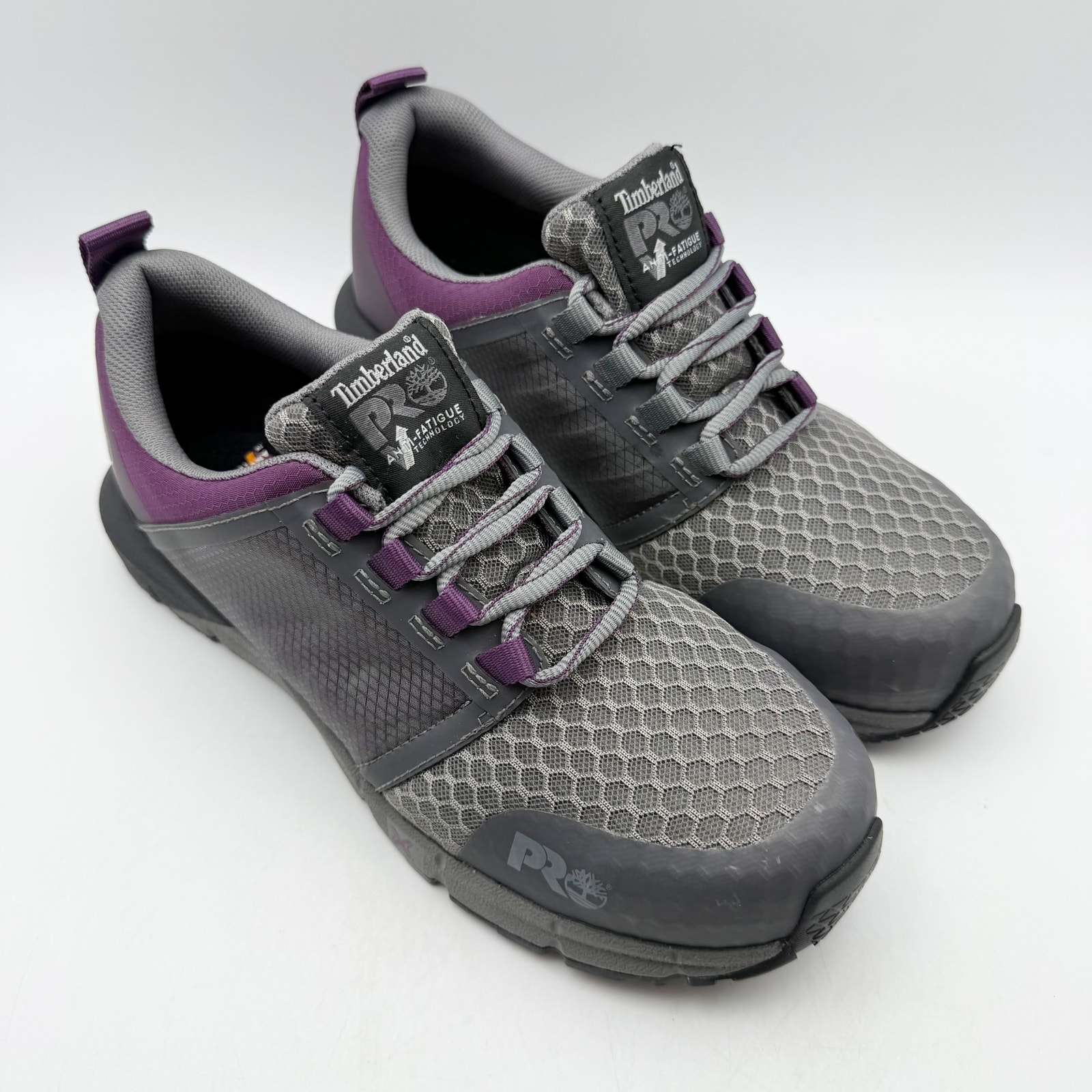 Timberland Pro Womens Radius Composite Toe Work Shoe Us 8m Eu 38.5 Purple Euc